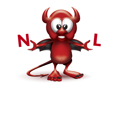 Quote Devil mascot holding a small house